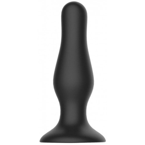 Черная анальная пробка Self Penetrating Butt Plug № 67 - 12,7 см.