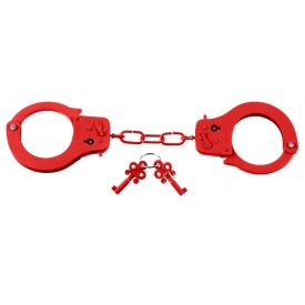 Металлические красные наручники Designer Metal Handcuffs