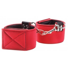 Чёрно-красные двусторонние наручники Reversible Wrist Cuffs